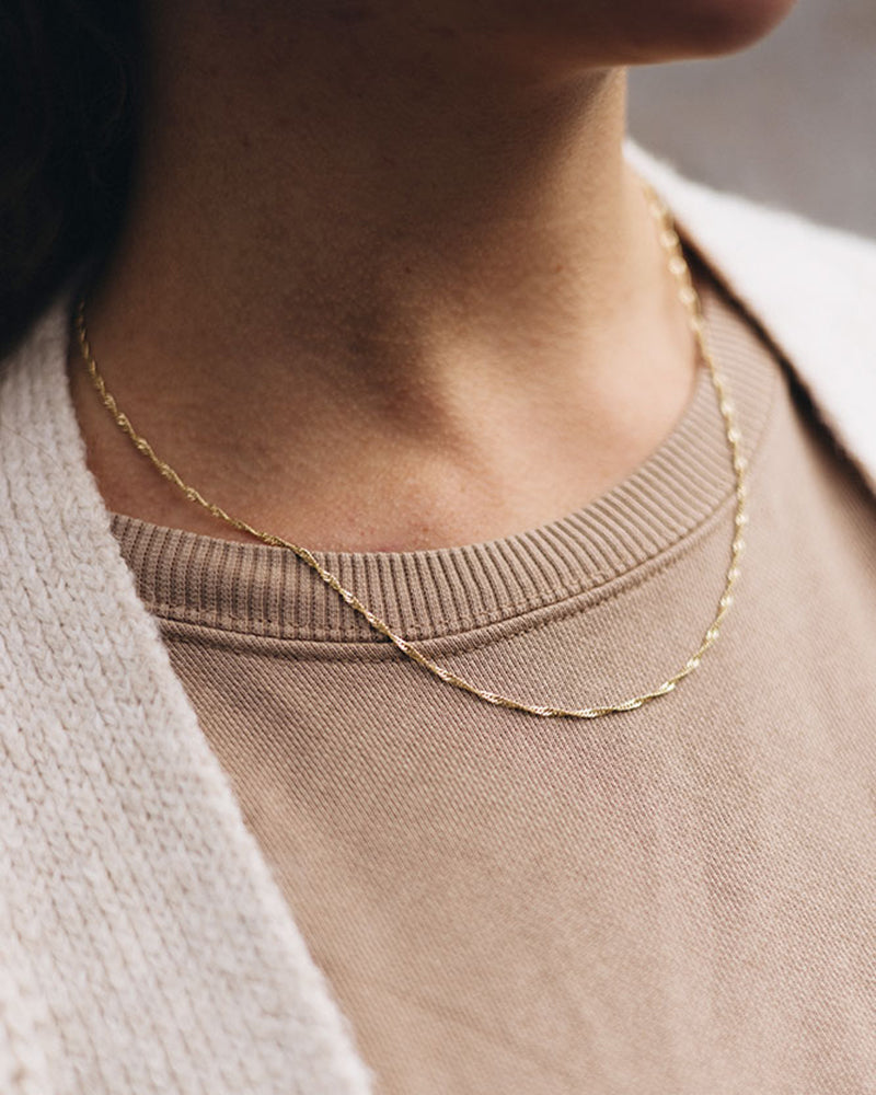 Gedrehte Kette &quot;Ruby&quot;