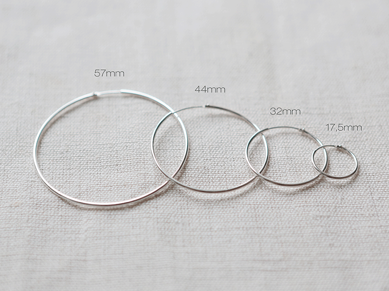 Minimalist hoop earrings “Franka” 