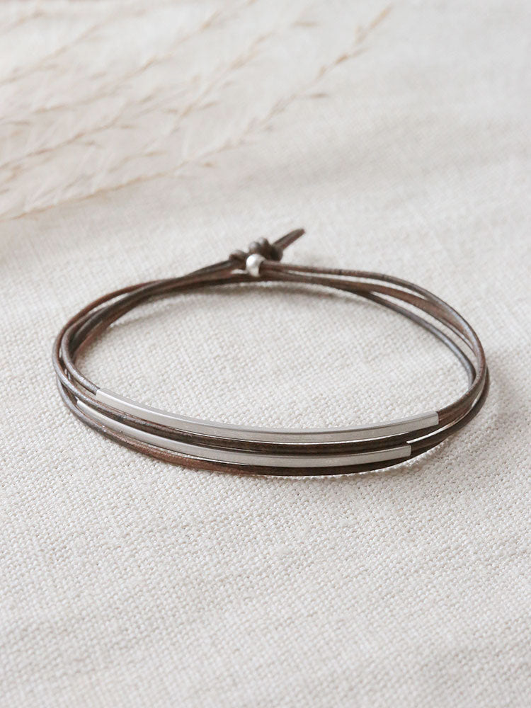 Leather bracelet &quot;Tingval&quot; 